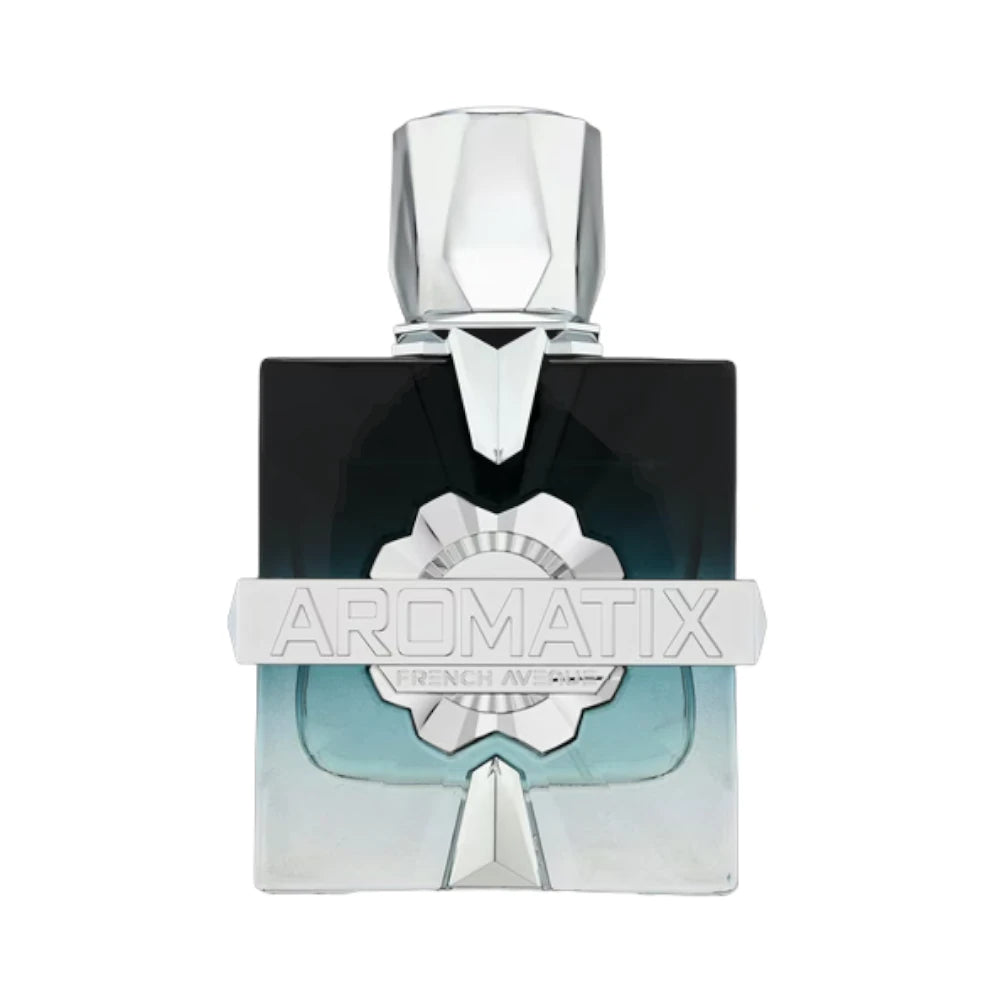 Aromatix X Forbidden Fruit de French Avenue, fragancia ámbar amaderada con moras, mango, manzana, bergamota, cardamomo, lavanda, violeta, vetiver y un fondo de ámbar, vainilla, sándalo, cedro, pachulí y musgo. Elegante y seductora.