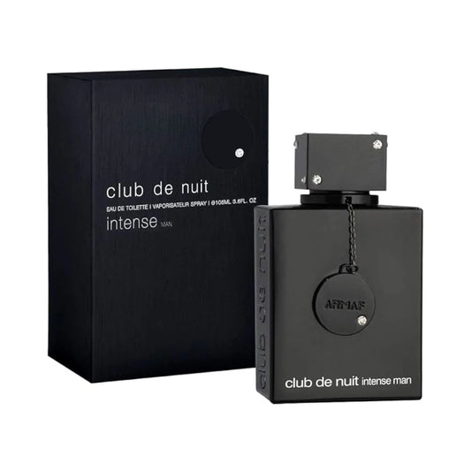 Club De Nuit Intense Man de Armaf, fragancia cítrica y amaderada para hombre. Ideal para quienes buscan presencia, frescura y elegancia atemporal.