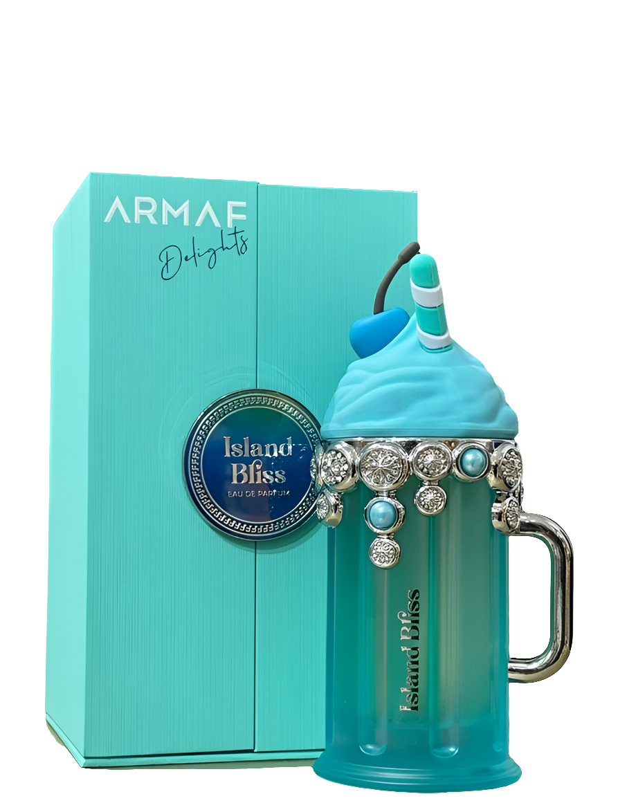 Island Bliss de Armaf – Perfume árabe con notas tropicales y dulces. Fragancia exótica de lujo para mujeres