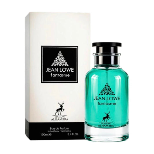 Jean Lowe Fantasme de Maison Alhambra, fragancia ambarada amaderada con cacao, oud, caramelo, azafrán y un fondo de grosellas negras, incienso y cuero. Oscura y magnética.