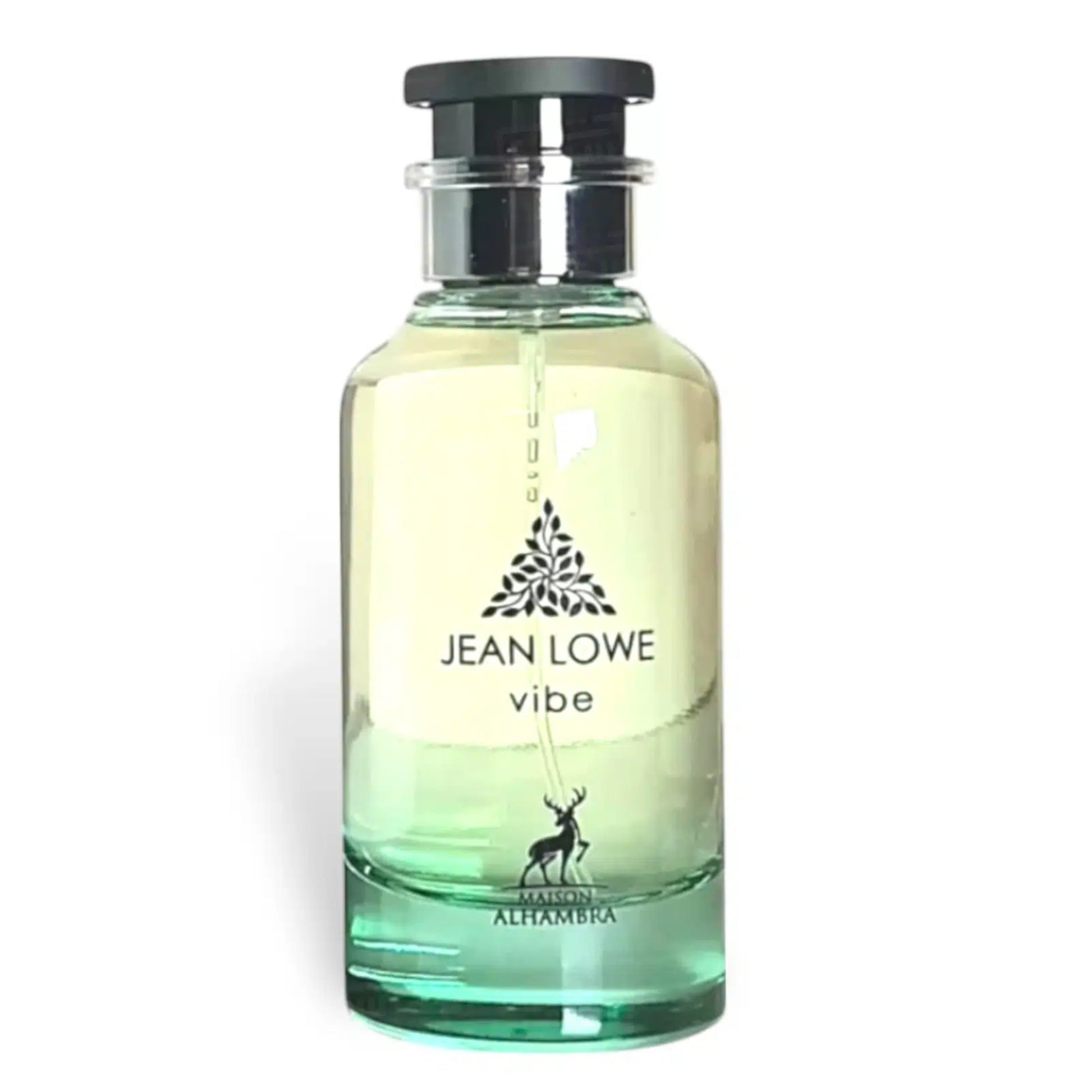 Jean Lowe Vibe de Maison Alhambra, fragancia cítrica aromática con naranja, albahaca, rosa y dátiles. Fresca y magnética.