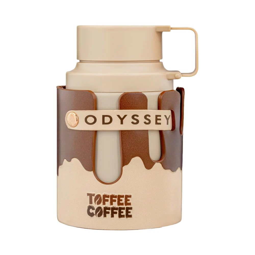 Odyssey Toffee Coffee de Armaf, fragancia gourmand ambarada con café, miel, tófe y vainilla. Intensa y deliciosa.