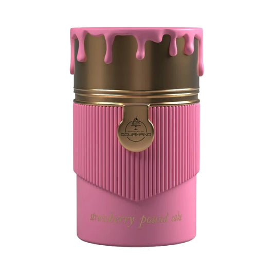 Strawberry Pound Cake de Paris Corner, fragancia gourmand floral con fresa, café y vainilla de acabado cremoso y acogedor.