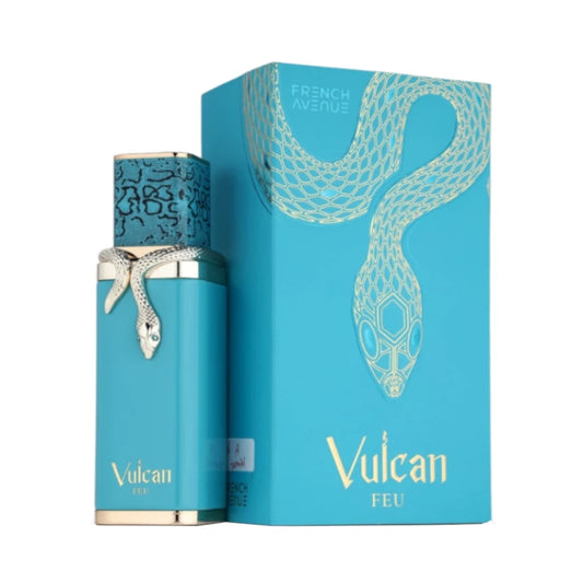Vulcan Feu de French Avenue, fragancia frutal y especiada con fondo ambarado. Ideal para quienes buscan un perfume intenso, creativo y con personalidad.