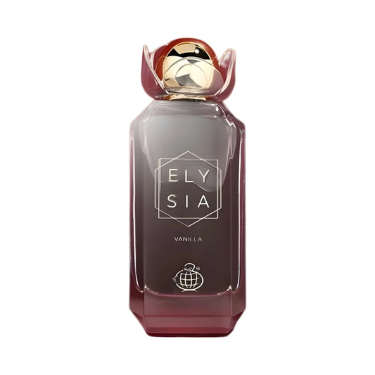 Elysia Vanilla de Fragrance World, fragancia ámbar vainilla con orquídea, azúcar moreno y tonka. Elegante y seductora.