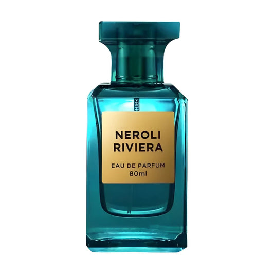 Neroli Riviera de Fragrance World, fragancia cítrica y floral con neroli, lavanda y almizcle. Perfecta para un estilo fresco, suave y sofisticado.