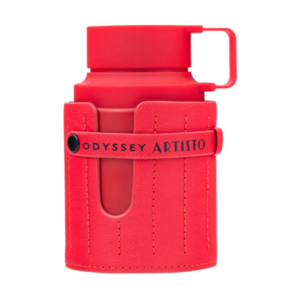 Odyssey Artisto de Armaf, fragancia tropical y especiada con fondo gourmand. Ideal para quienes buscan un aroma creativo, dulce y con carácter.