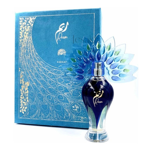 Reem de Asdaf, fragancia floral afrutada ambarada con cítricos, jazmín y vainilla. Dulce y femenina.