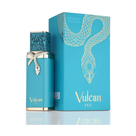 Vulcan Feu de French Avenue, fragancia frutal y especiada con fondo ambarado. Ideal para quienes buscan un perfume intenso, creativo y con personalidad.